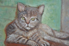 The Two Sisters - Painting Blue Green Grey Brown Orange Yellow White Black