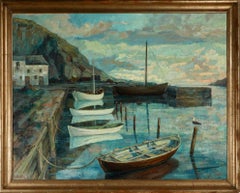 Sea landscape with Small Boat Harbour.