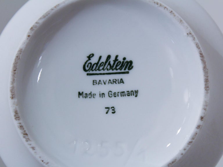 Edelstein Bavaria Vintage Bisque OP Art Vase For Sale at 1stDibs