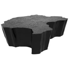 Eden Big Center Table in Black Lacquered Aluminum