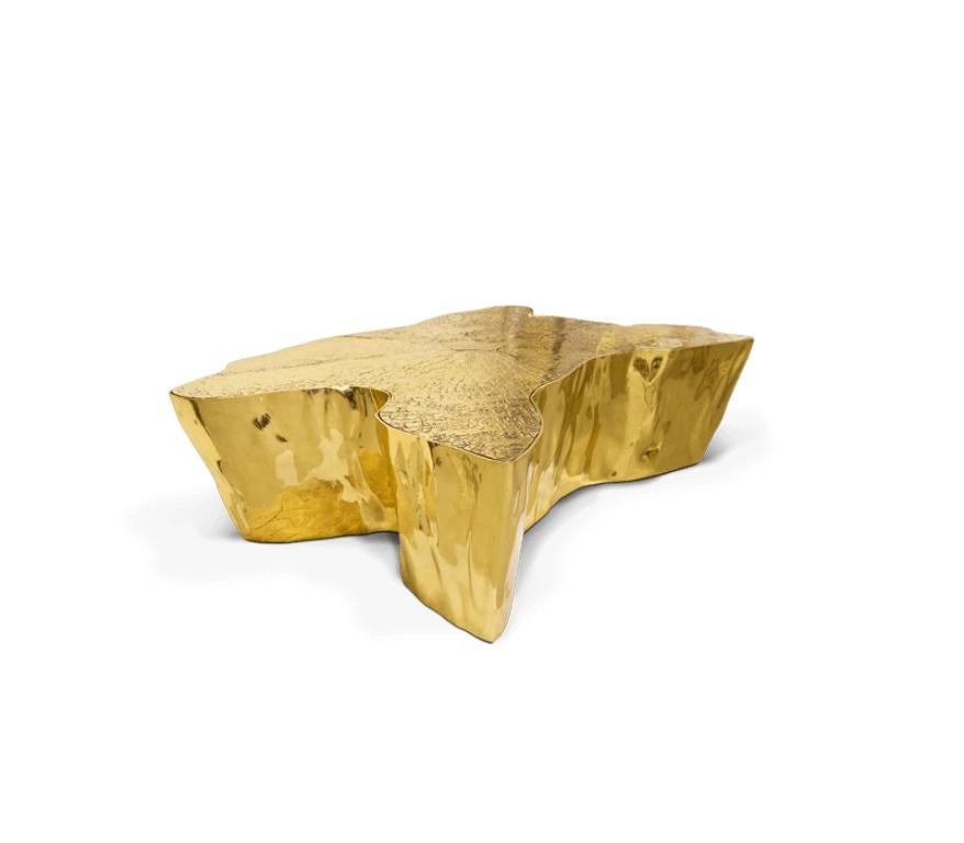 Modern Eden In Polished Cast Brass Center Table by Boca do Lobo

A Modern Eden in Polished Cast Brass Center Table by Boca do Lobo, this side table represents a part of the tree of knowledge and the tale of the birth of desire, fully made of