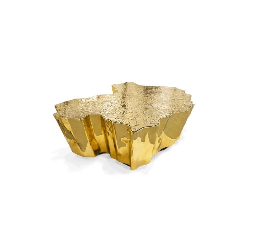 Modern Eden In Polished Cast Brass Center Table by Boca do Lobo In New Condition For Sale In New York, NY