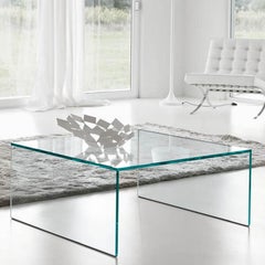 Eden Glass Coffee Table, Designed by M.U, Made in Italy