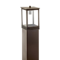 Eden Cube Stehleuchte aus Messing und Glas für draußen