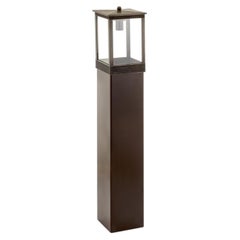 Eden Cube Stehleuchte aus Messing und Glas für draußen