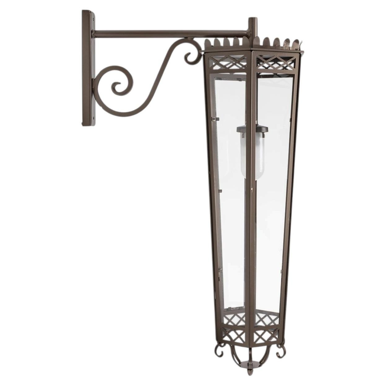 Eden Dama Large Iron Outdoor Wall Lantern