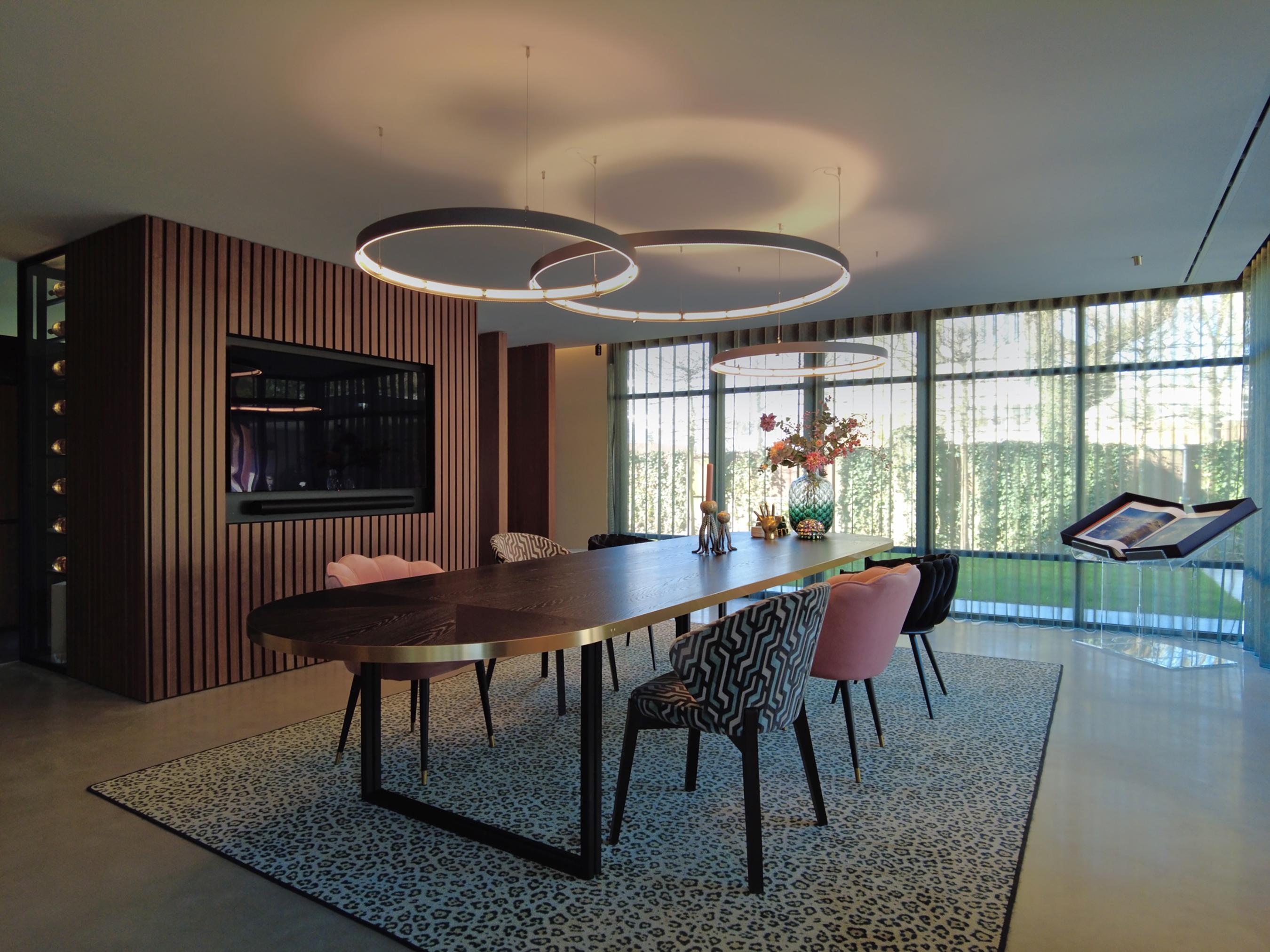 Lampada a sospensione Eden Deco Ring 100 in alluminio anodizzato nero di JSPR in vendita 1