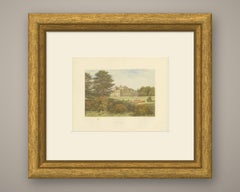 Eden Hall, Cumberland, Antique Morris Woodblock Print, circa 1870