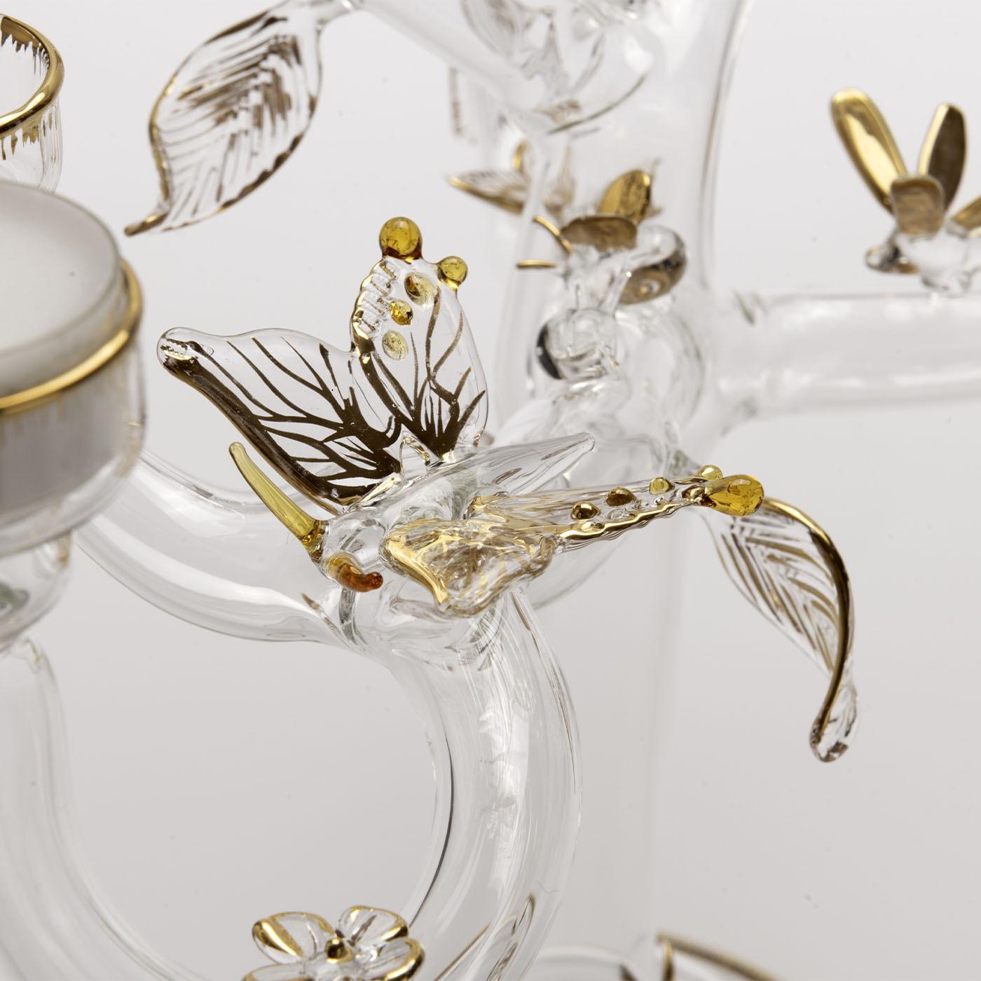 Candelabro grande de cristal dorado Eden by Casarialto Siglo XXI y contemporáneo en venta