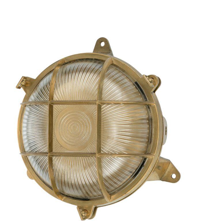 Eden nautilus brass and glass spotlight In New Condition For Sale In Firenze, FI