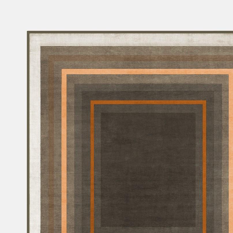 Post-Modern Eden Park Station Golden Hour Rug by Atelier Bowy C.D. For Sale