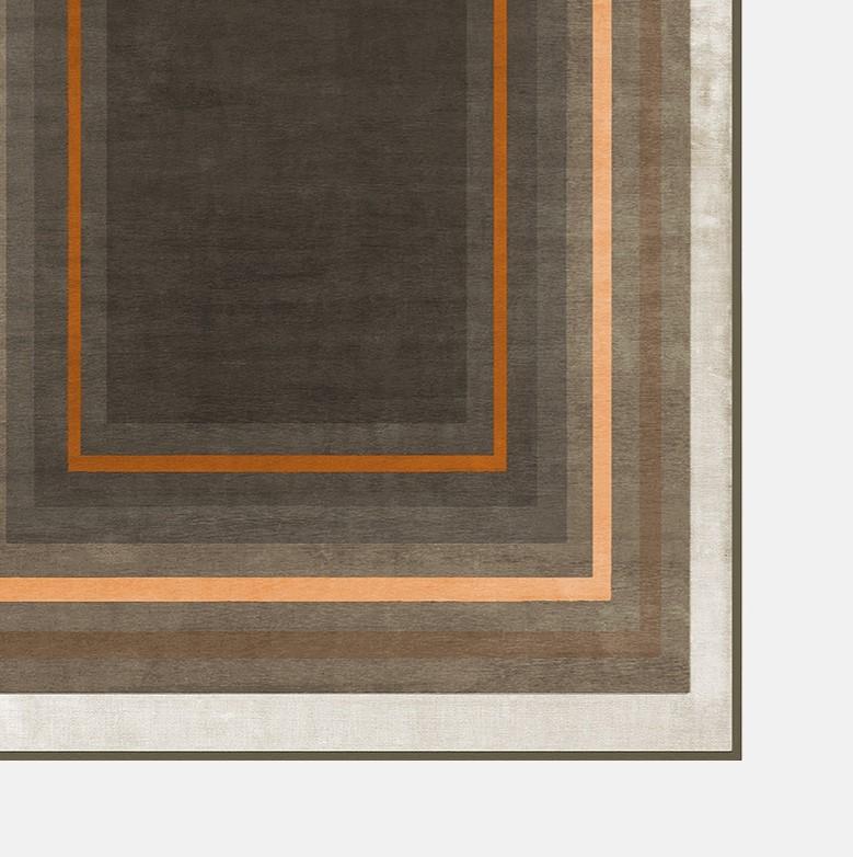 Swedish Eden Park Station Golden Hour Rug by Atelier Bowy C.D. For Sale