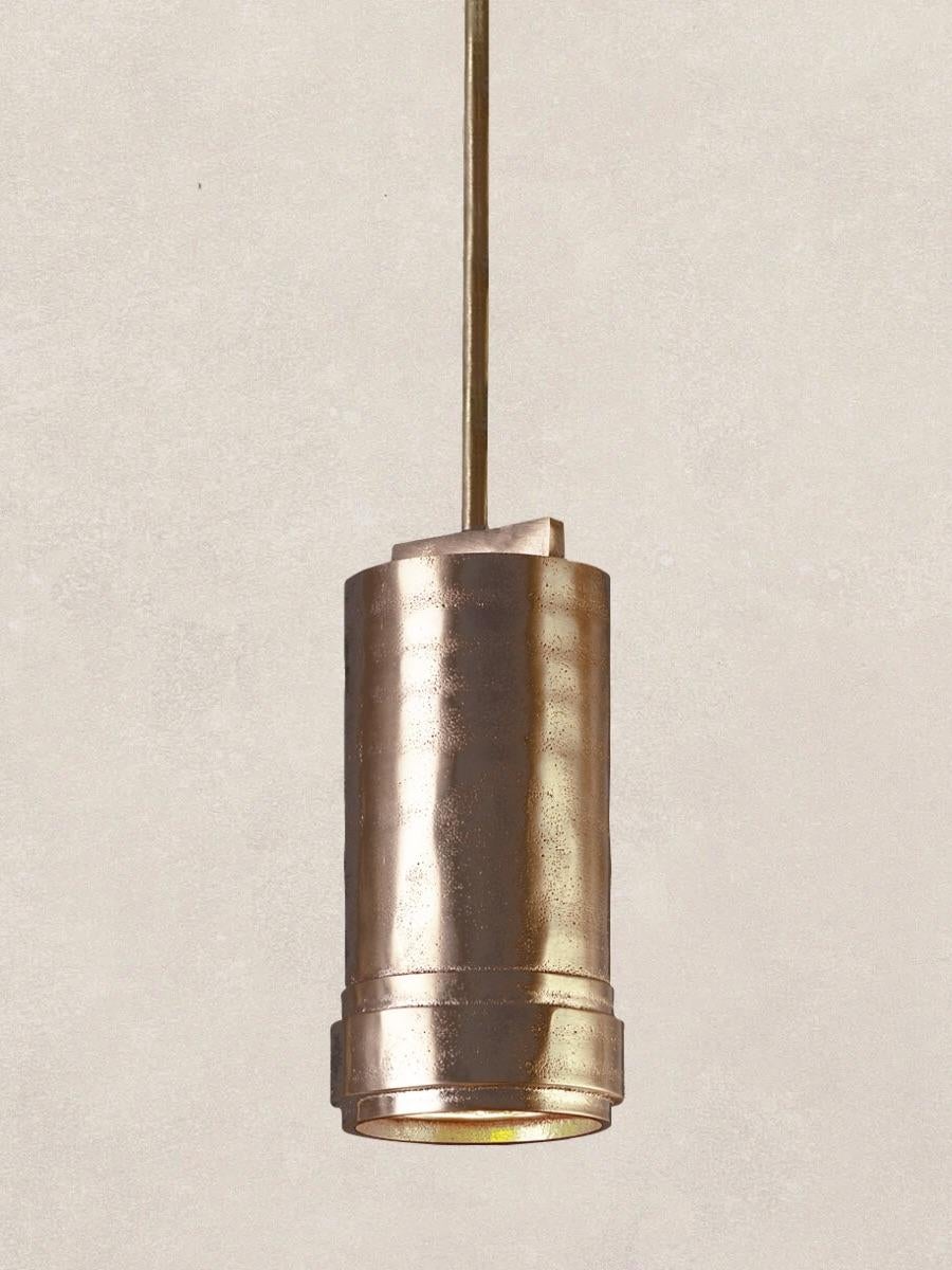 Minimalismo Lampada a sospensione EDEN in bronzo di Stephanie Balini in vendita