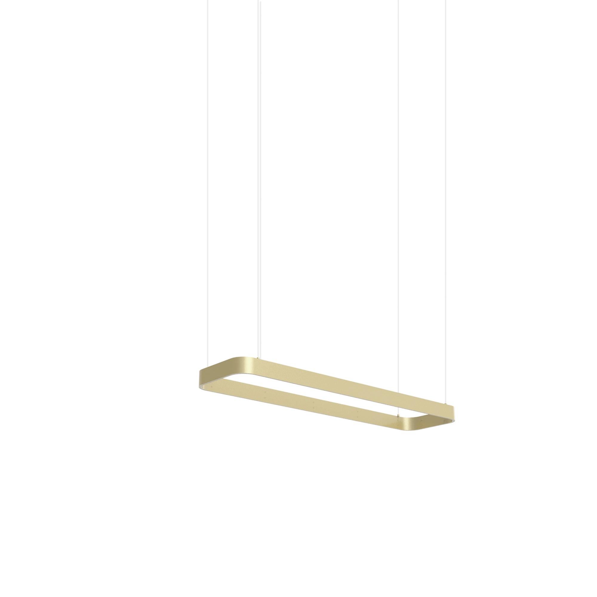 Lámpara Colgante Eden Rectángulo 100 Aluminio Dorado by JSPR en venta 2