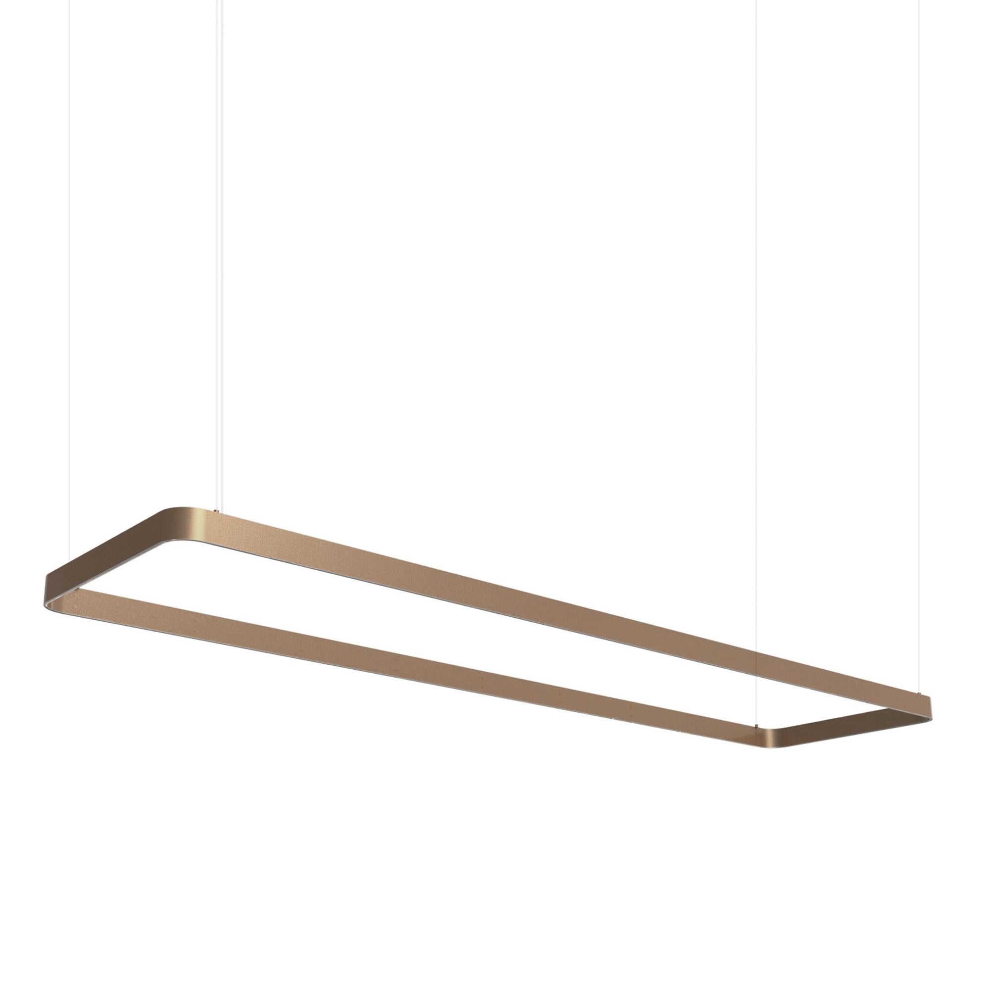 Lampada a sospensione in alluminio Eden Rectangle 200 Silver di JSPR in vendita 2