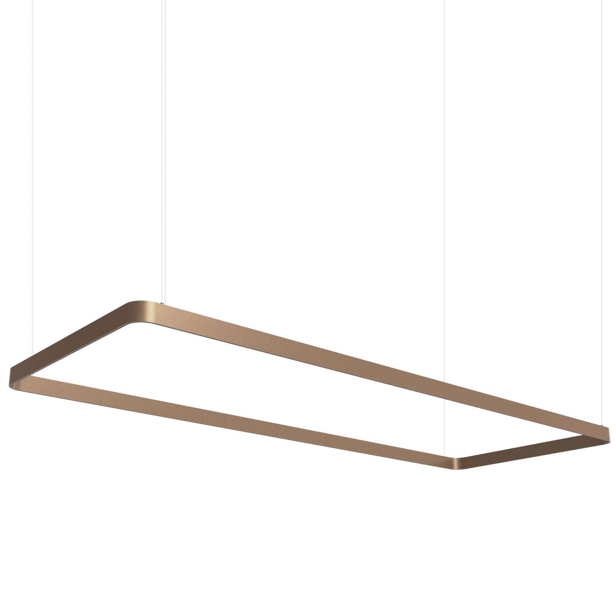 Lampada a sospensione in alluminio Eden Rectangle 200 Silver di JSPR in vendita 2