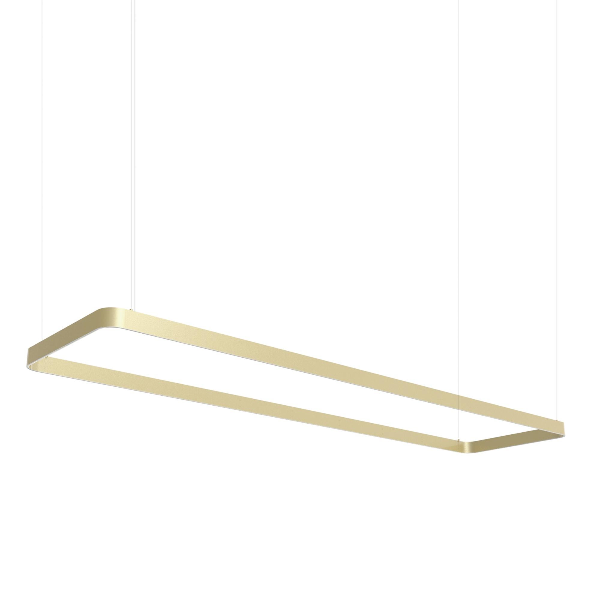 Lampada a sospensione in alluminio Eden Rectangle 200 Silver di JSPR in vendita 3