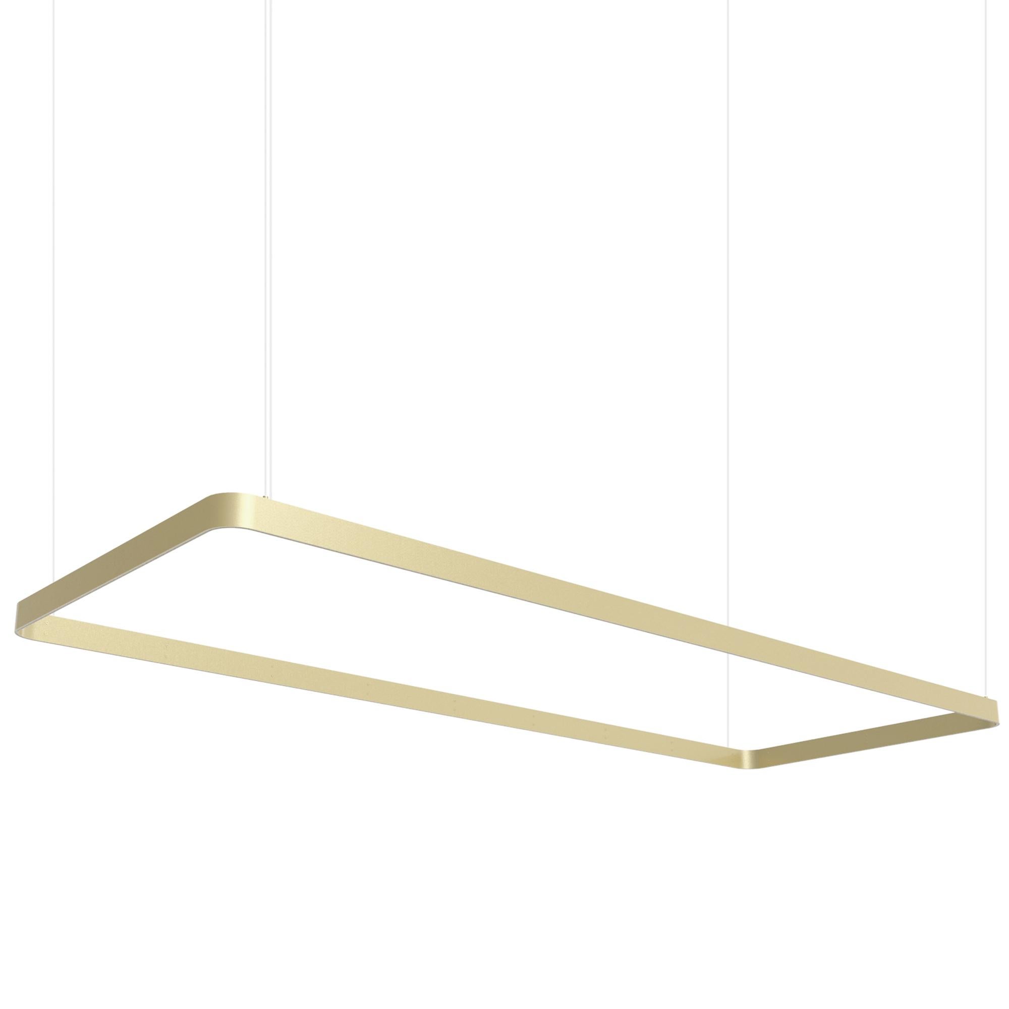 Lampada a sospensione in alluminio Eden Rectangle 200 Silver di JSPR in vendita 3