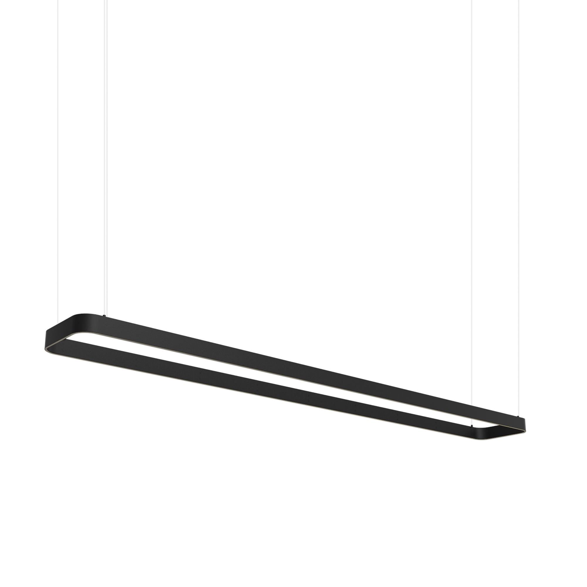 XXI secolo e contemporaneo Lampada a sospensione in alluminio Eden Rectangle 200 Silver di JSPR in vendita