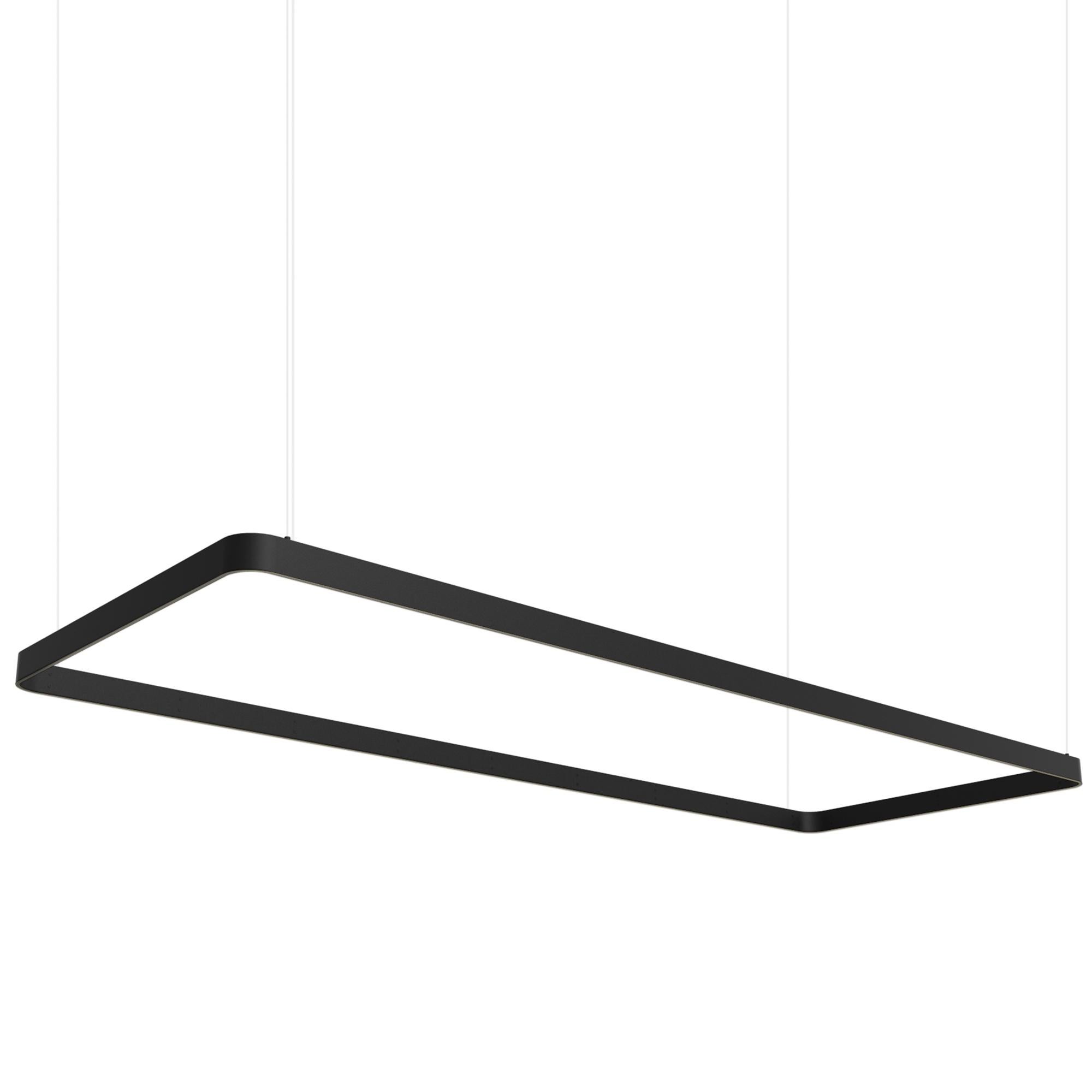 Lampada a sospensione in alluminio Eden Rectangle 200 Silver di JSPR in vendita 1