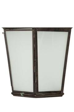 Eden small Meridian half lantern wall light