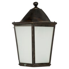 Eden small Meridian half lantern wall light