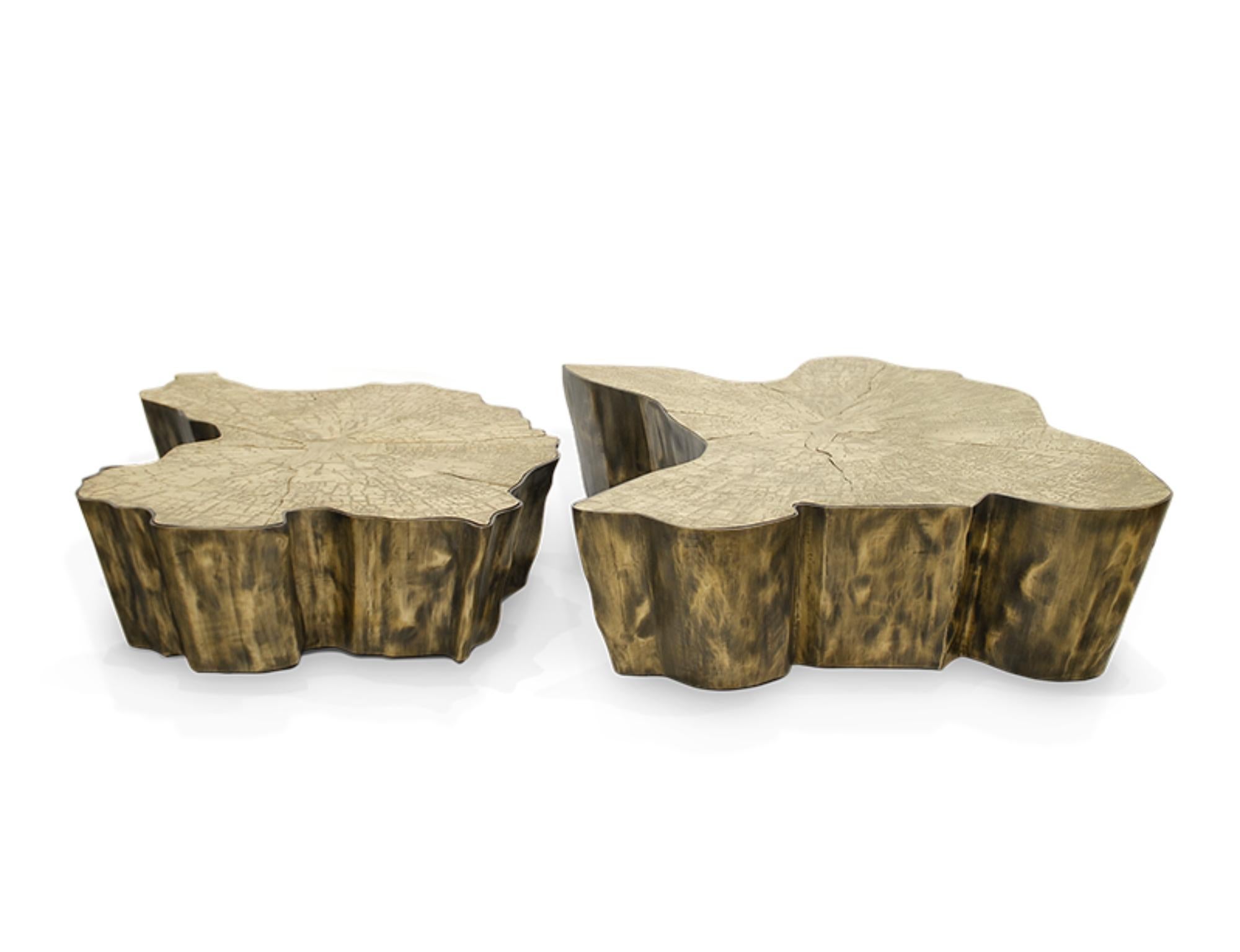 Portugais Petite table centrale en patine Eden - Patine fondue fabriquée à la main - Boca Do Lobo en vente