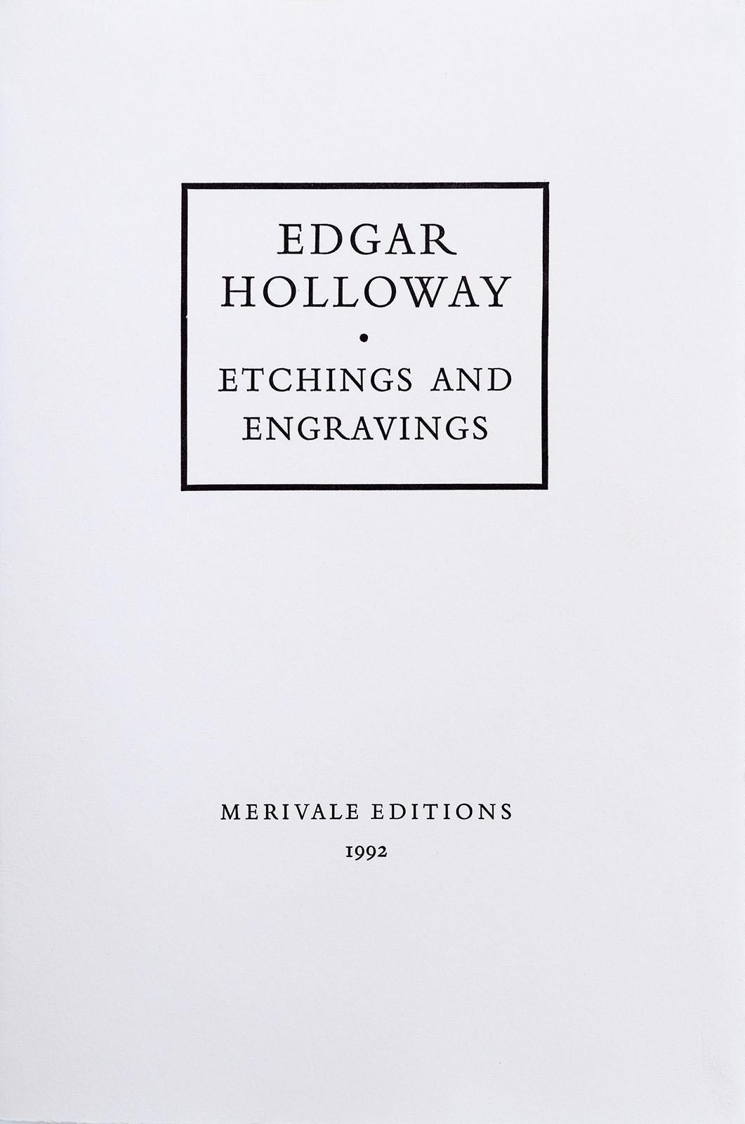 Folio aus 6 signierten Radierungen und Stichen von Edgar Holloway (Sonstige Kunststile), Print, von Edgar A. Holloway