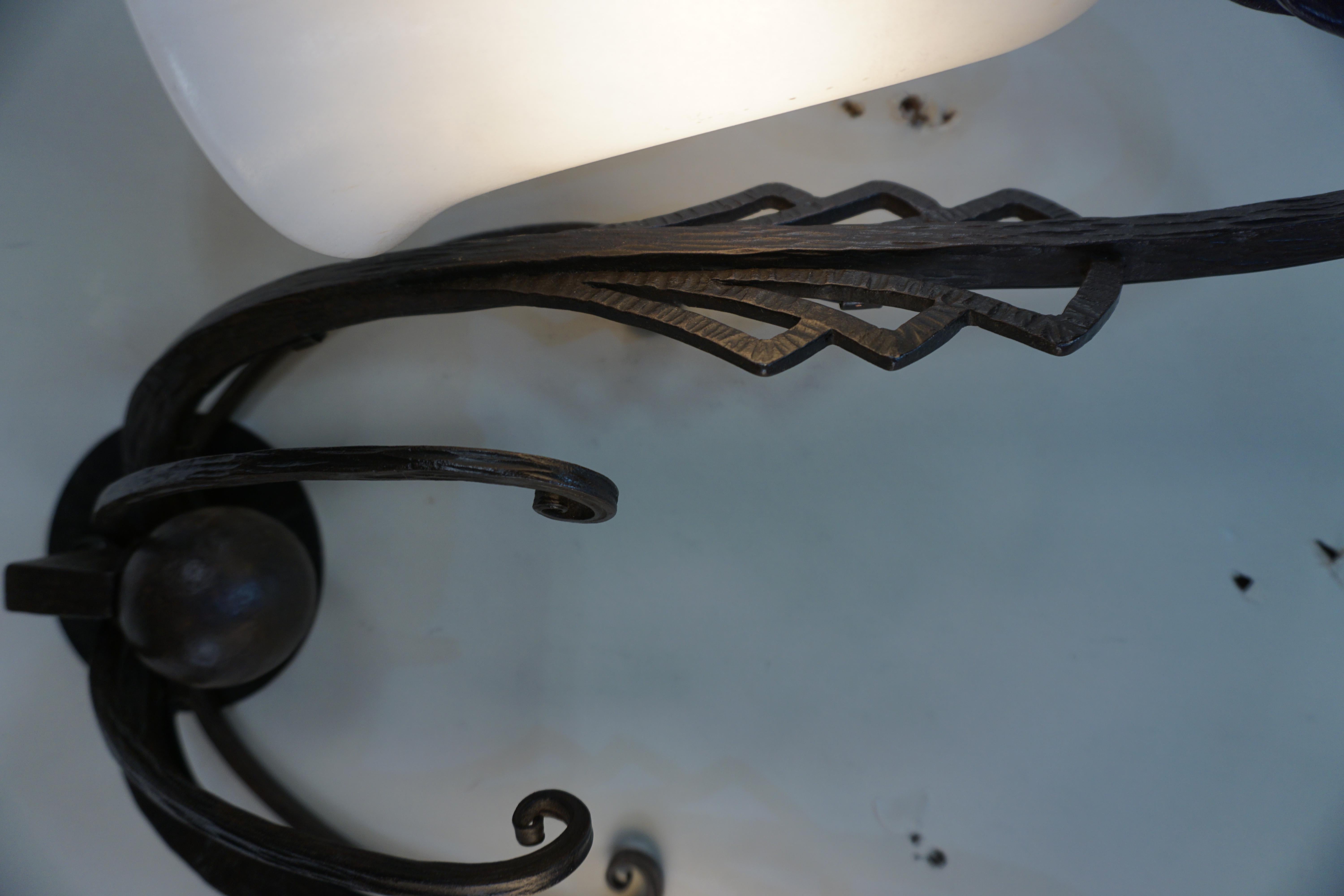 Edgar Bandt Wrought Iron Wall Sconce 1