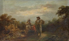 Attrib. Edgar Barclay (1842-1913) - Late 19th Century Oil, Keeping Warm