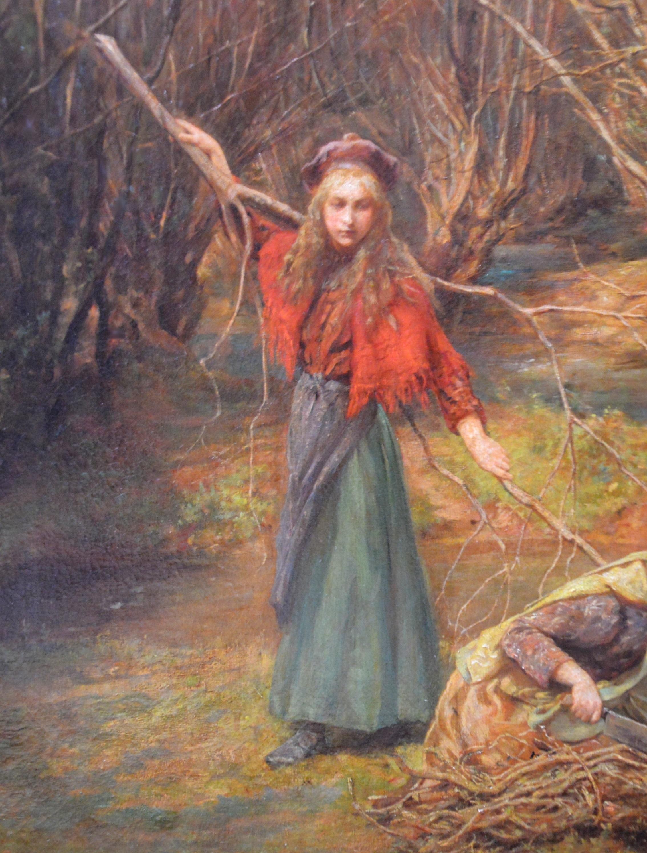 Children of the New Forest - Large Royal Academy Oil Painting Aesthetic Movement 3