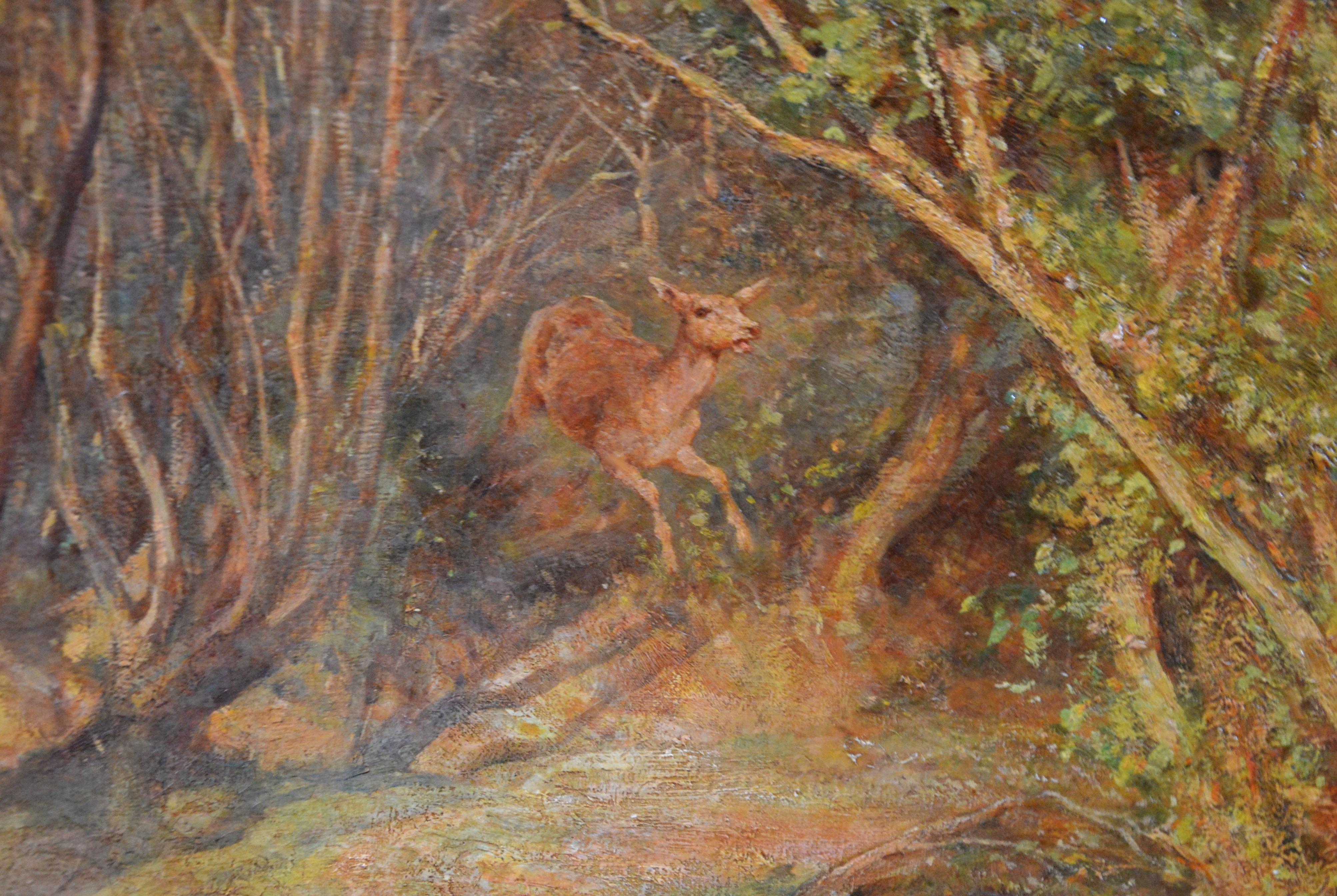 Children of the New Forest - Très grande peinture à l'huile de la Royal Academy, 1901  en vente 2