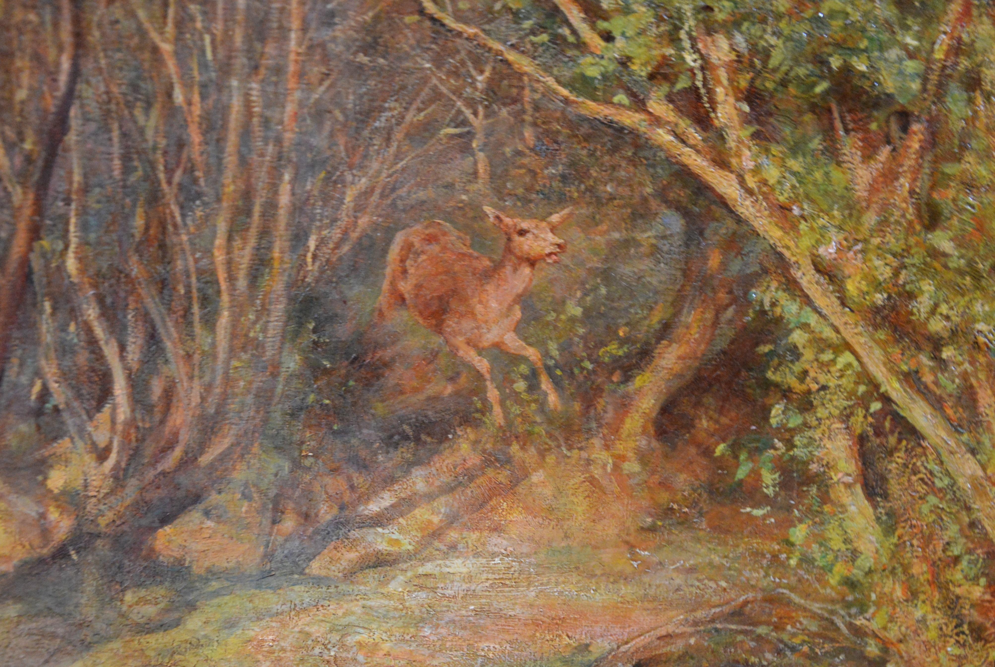I bambini della New Forest - Quadro ad olio della Royal Academy di grandi dimensioni del 1901 2