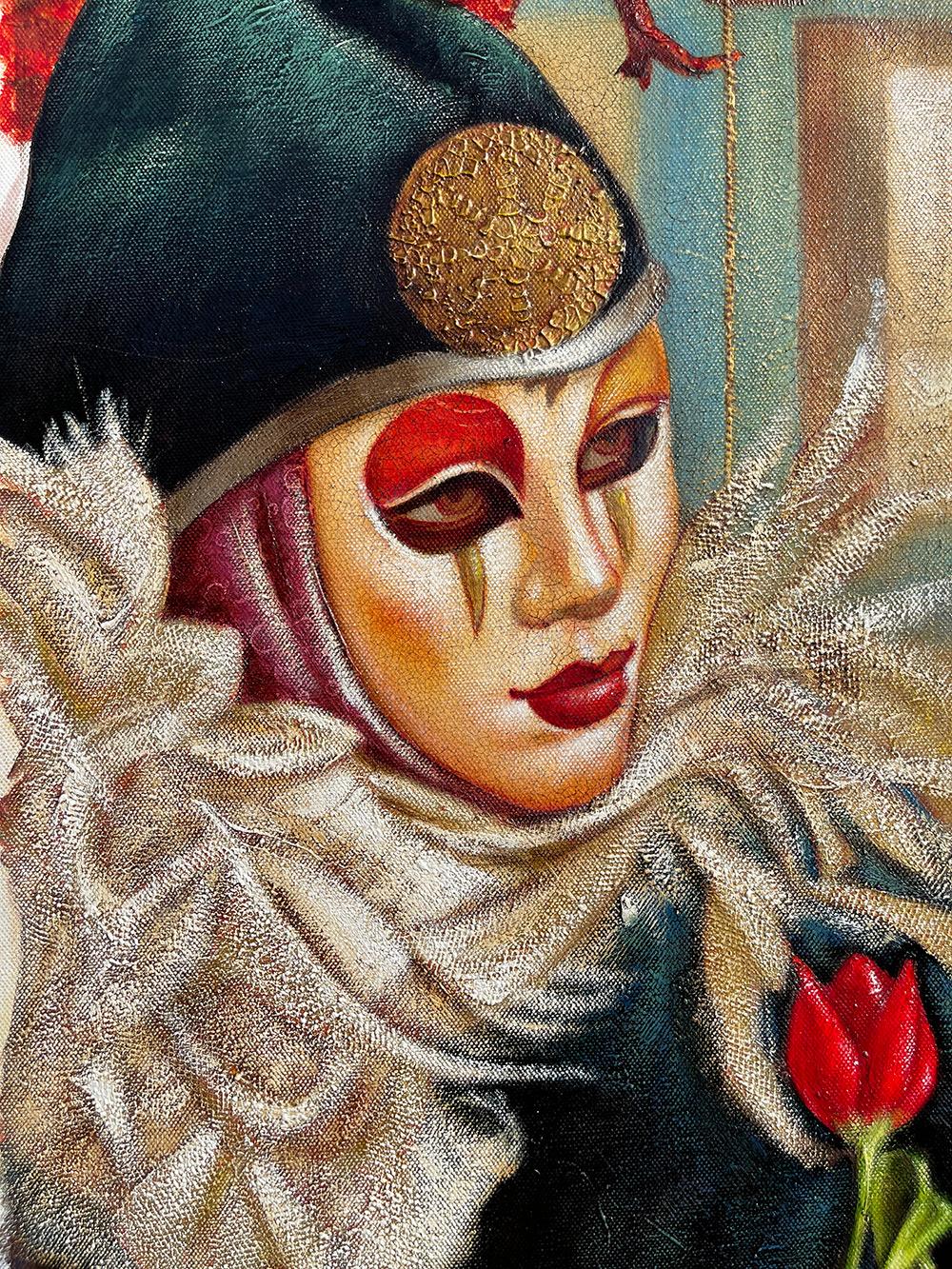 Artist: Edgar Barrios
Title: Fly-Fly
Medium: Original Oil on Canvas
Signature: Hand-signed by the Artist
Size: Approximately 30x30 inches
Framed: This artwork comes un-framed and un-stretched. This item will come rolled. 
Biography: Edgar Barrios