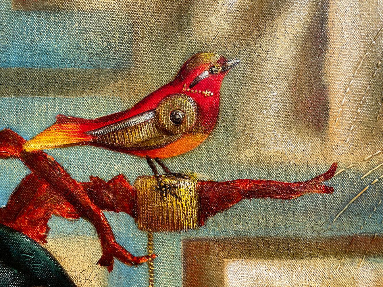 Edgar Barrios ** Fly-Fly **Original Oil On Canvas For Sale 1