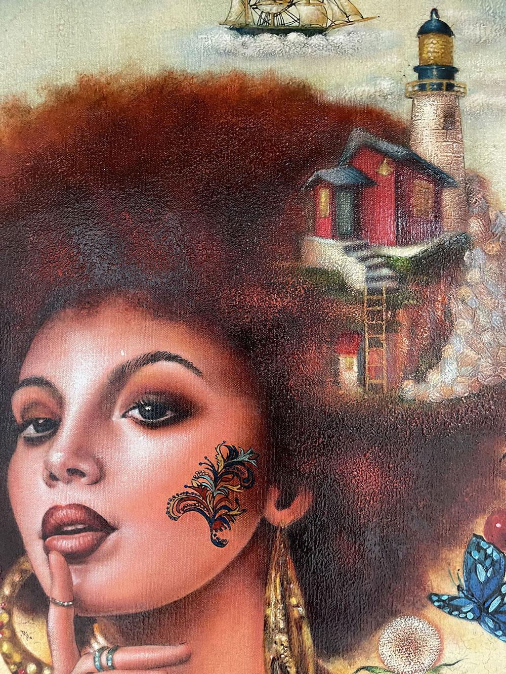 Edgar Barrios ** Shayana **Oleo original sobre lienzo en venta 2