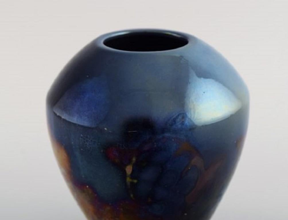 Swedish Edgar Böckman for Höganäs, Vase in Glazed Ceramics, 1930's
