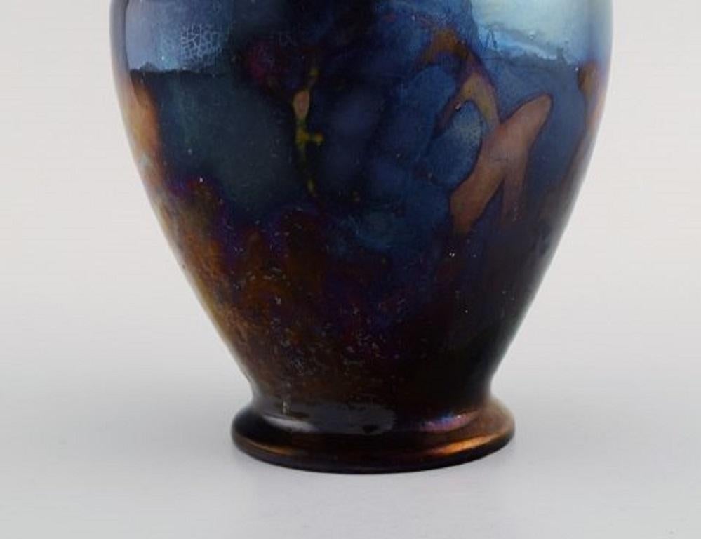 Edgar Böckman for Höganäs, Vase in Glazed Ceramics, 1930's In Excellent Condition In Copenhagen, DK