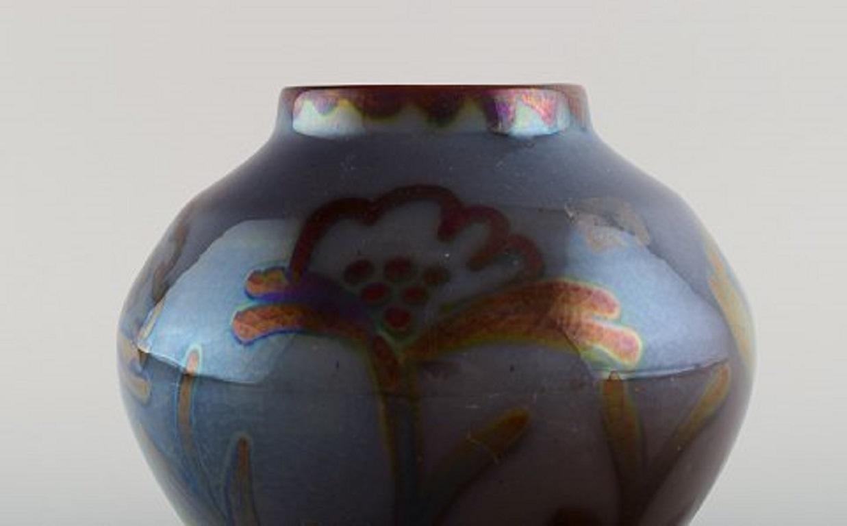 Swedish Edgar Böckman for Höganäs, Vase in Glazed Ceramics