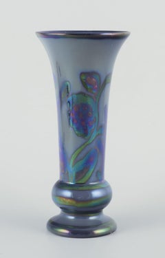 Edgar Böckman for Höganäs. Large ceramic vase with floral motif