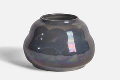 Edgar Böckman, Organische Vase, Steingut, Schweden, 1930er Jahre