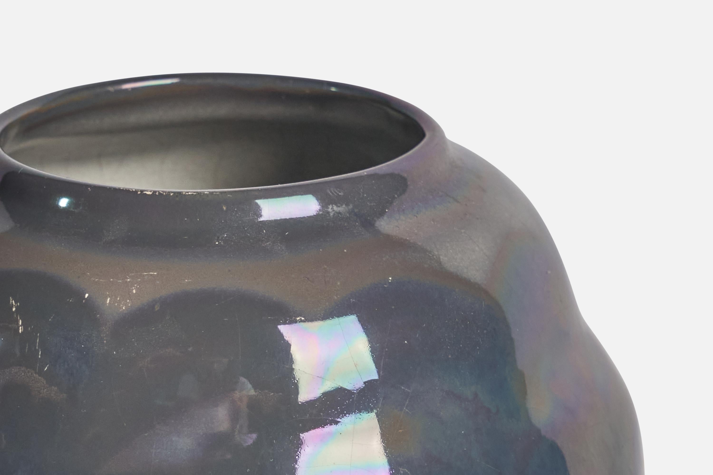 Svedese Edgar Böckman, Vaso organico, Terracotta, Svezia, anni '30 in vendita