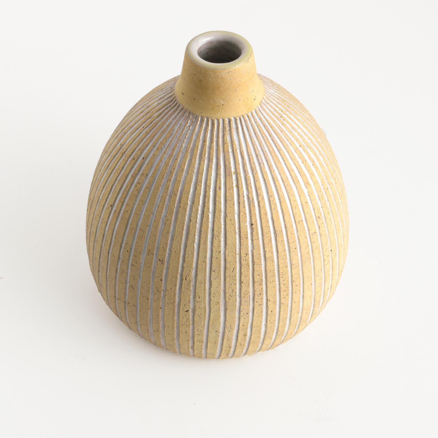 Edgar Bòckman Skandinavische moderne Vase aus glasierter Keramik für Hoganas, 1940 (Skandinavische Moderne) im Angebot