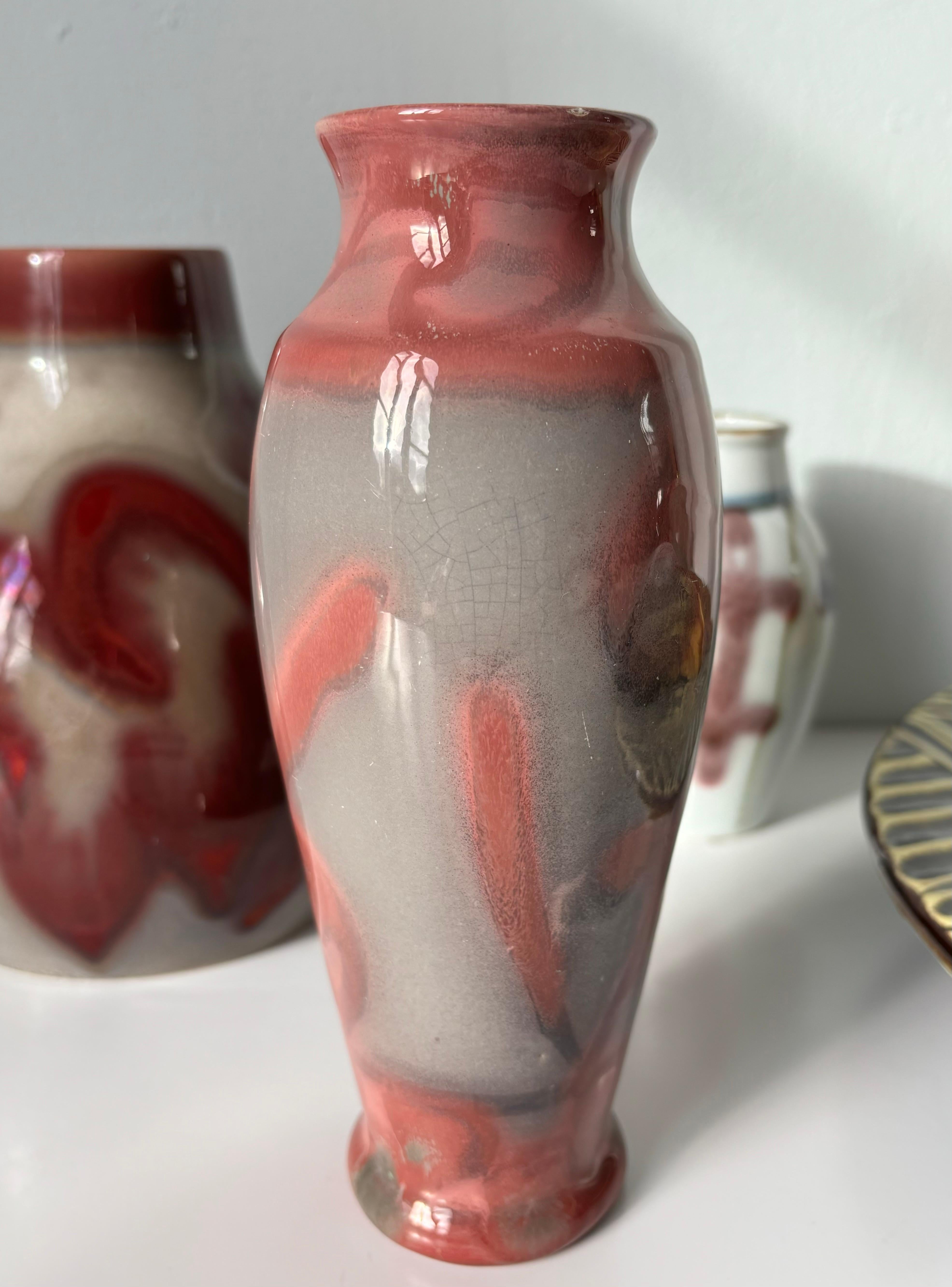 Vernissé Vase élancé Art Nouveau Edgar Böckman en vente