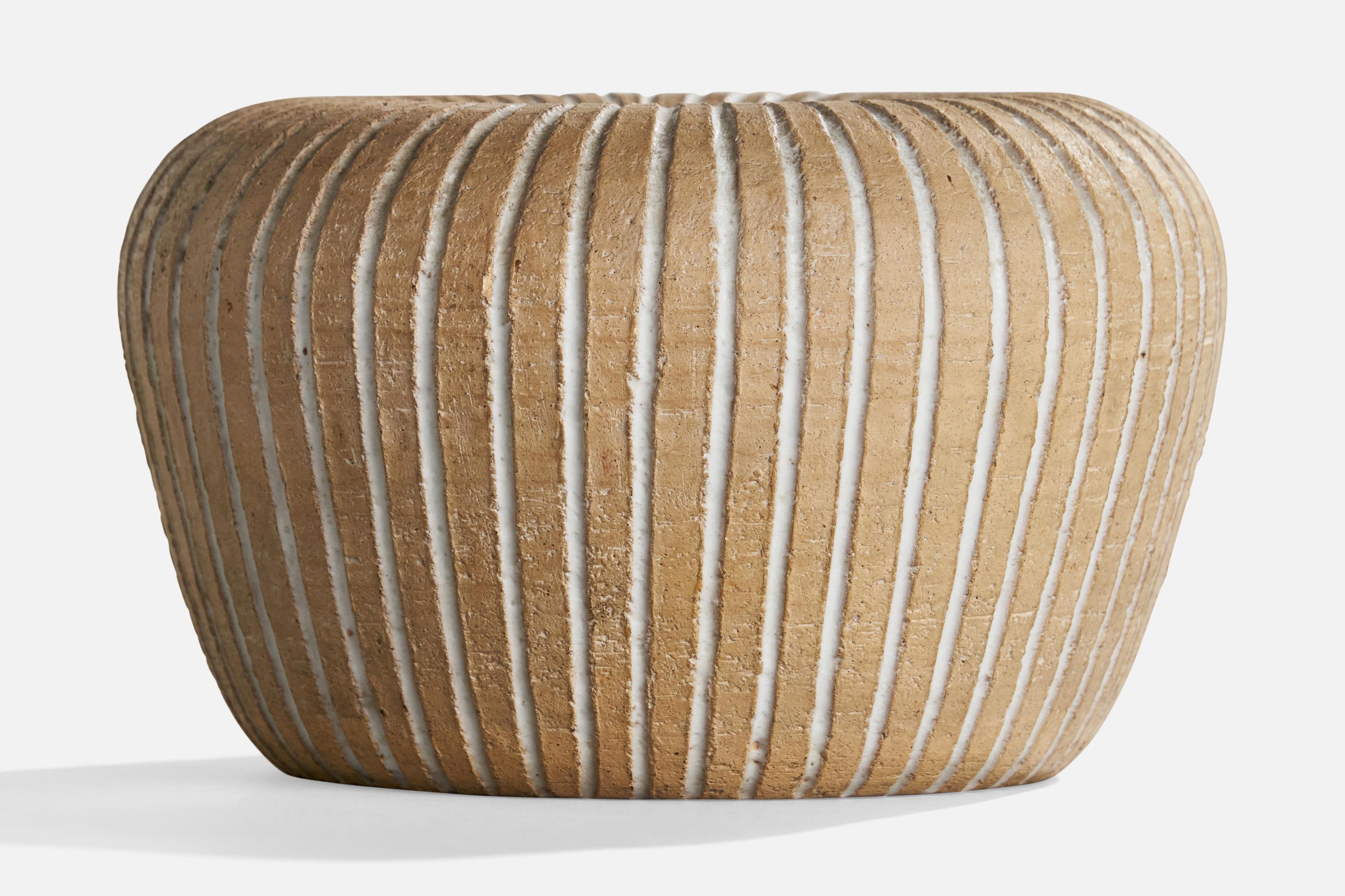 Svedese Edgar Böckman, Vaso, Terracotta, Svezia, anni '30 in vendita