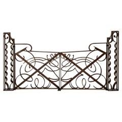 Edgar Brandt - Paire de Grilles d'Intérieur en Fer Forgé (circa 1925-1930)