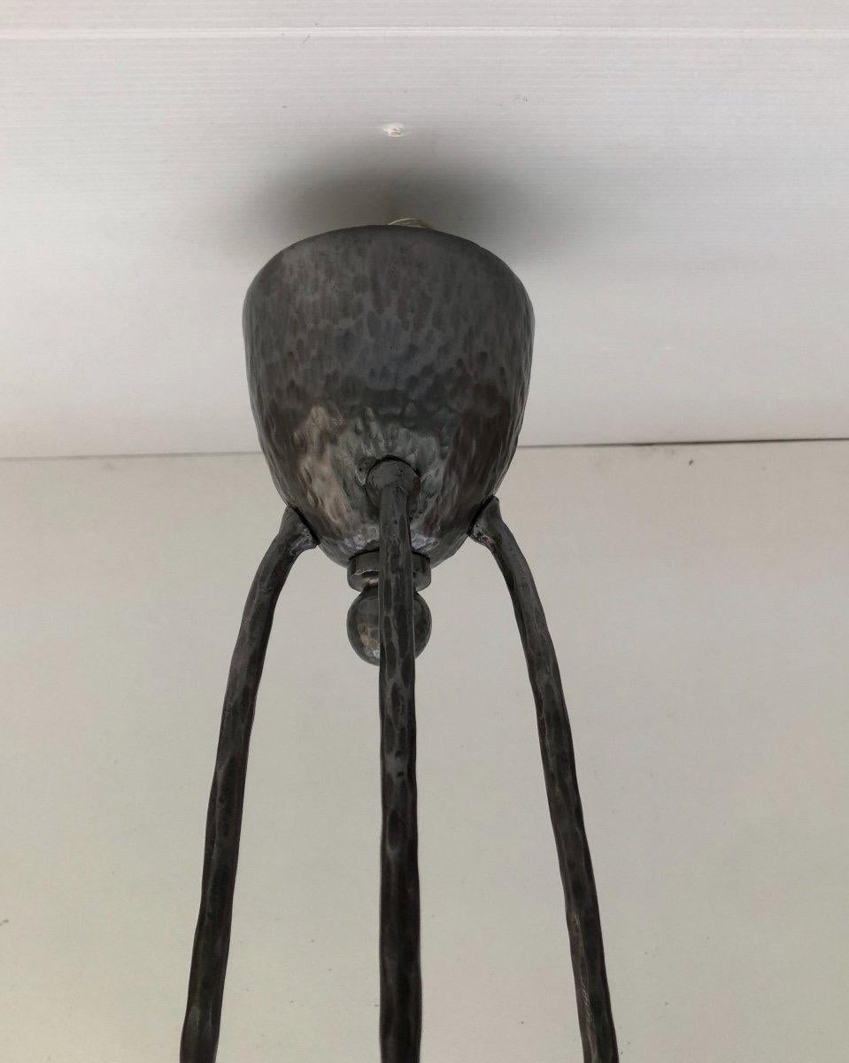 Lámpara Art Déco Edgar Brandt Martillado en venta