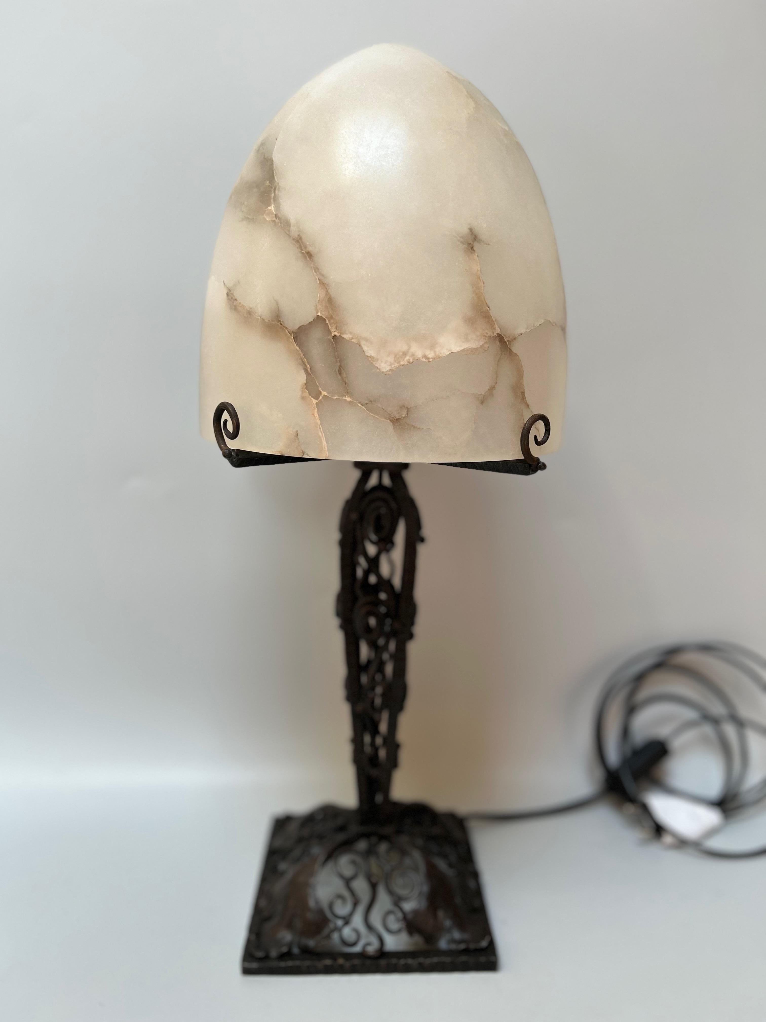 Lámpara Art Déco Edgar Brandt Francés en venta