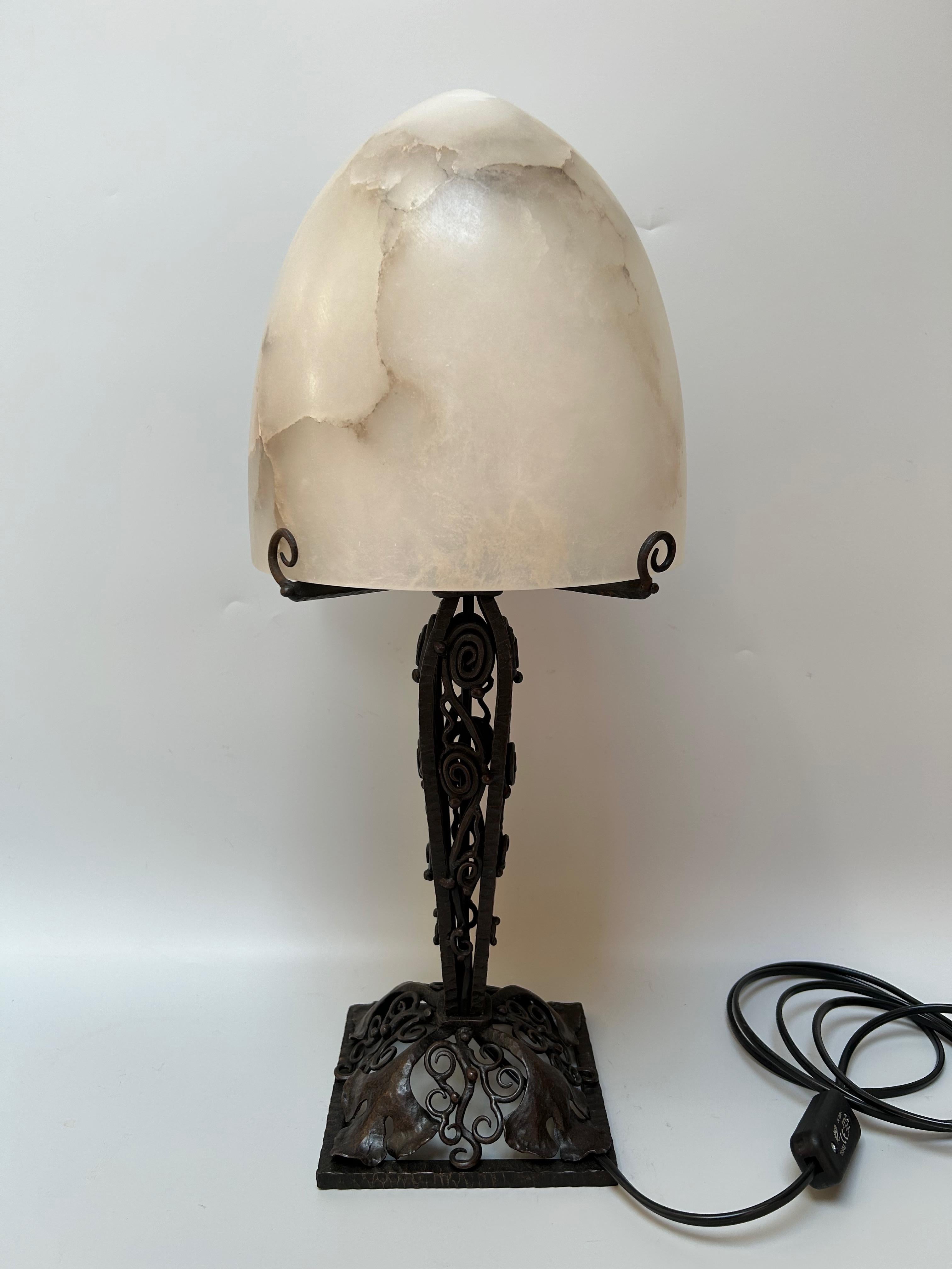 Lámpara Art Déco Edgar Brandt principios del siglo XX en venta