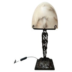 Lampada Art Déco di Edgar Brandt